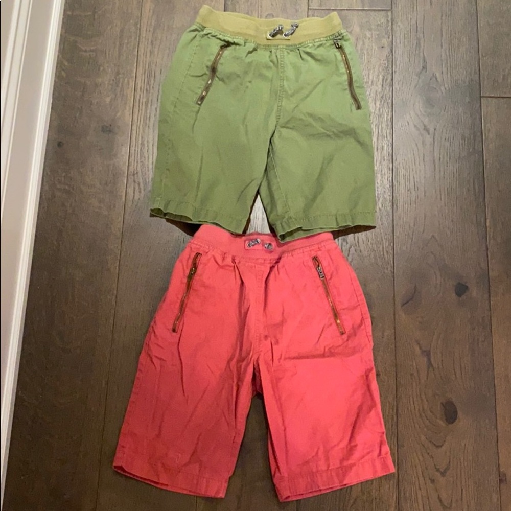 Crewcuts size 10 shorts green and red